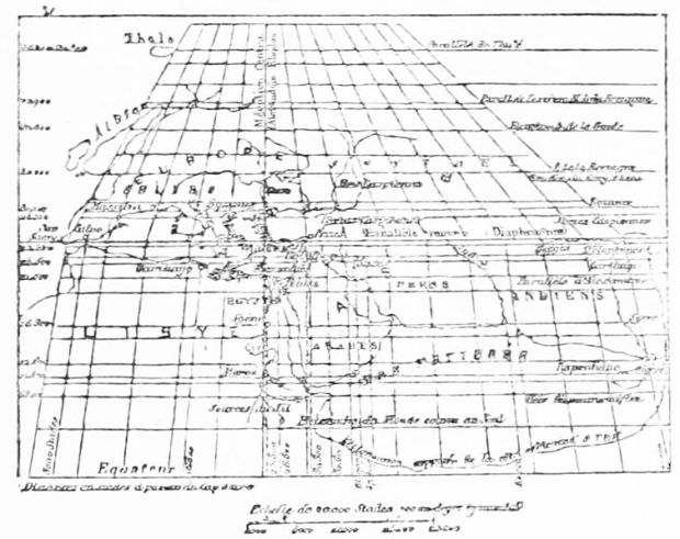 Map from the time of Hipparcus 100 BC.