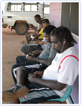 Young people remotely connected - image credit Andrew Taylor