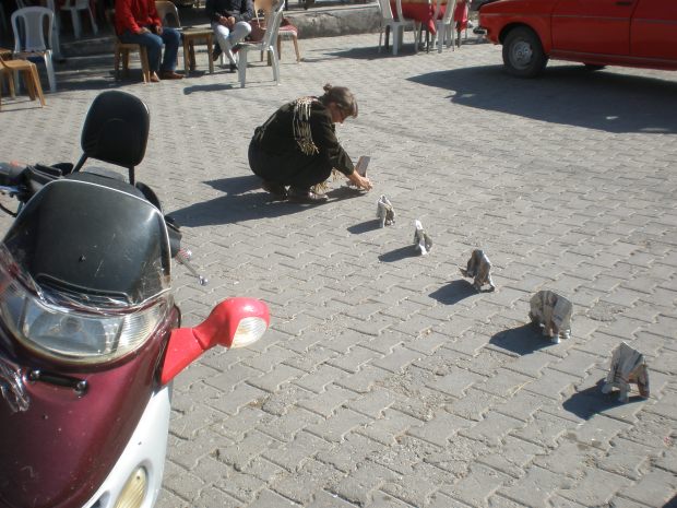 The elephant walk - performance by Sonja van Kerkhoff The elephant walk - performance by Sonja van Kerkhoff
