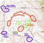 picture of part of a contour map