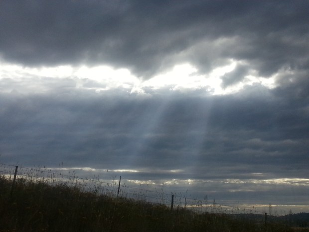 Just before the mountains were hiding