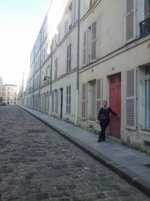 Outside the apartment - pic by Marty