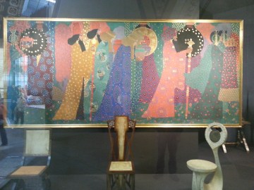 Klimt in the background