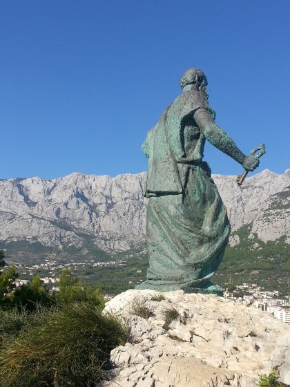 St Peter with the keys to the city, Makarska. Photo by Tracey Benson