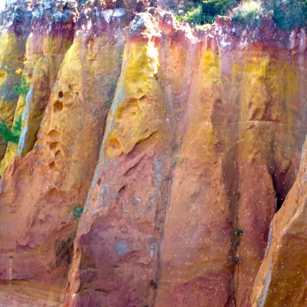 Ochre cliff
