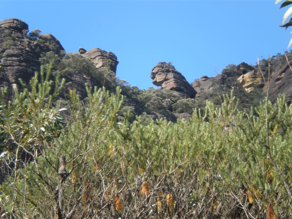 Back up toward The Castle