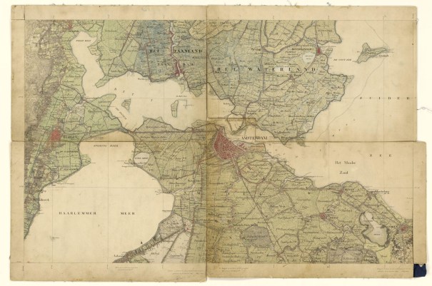 Map of Amsterdam 1850