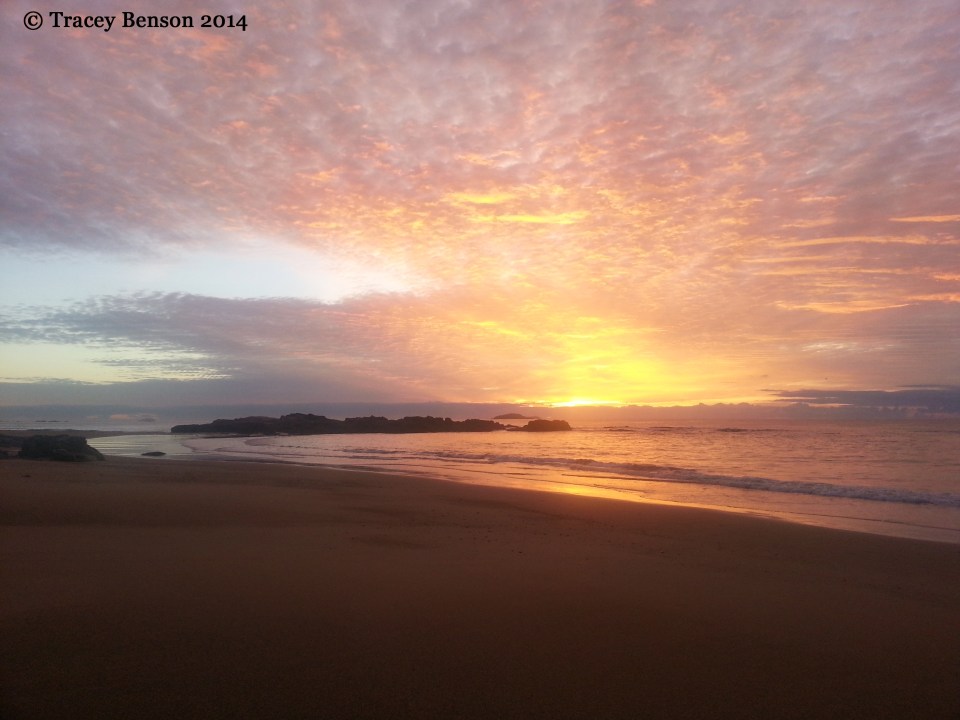 Korora Beach sunrise © Tracey Benson 2014