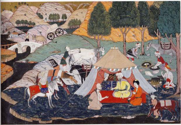 Photo of Ottoman Horse Camp, Photo Credit: Topkapi Palace Library , TSM H2148-8A]