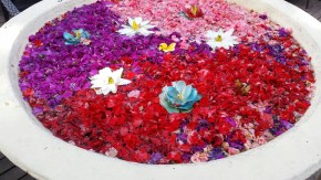 Walking along Sanur Beach © Tracey Benson 2014