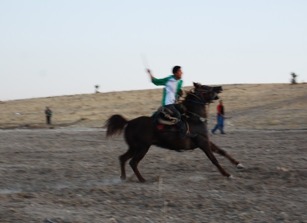 Cirit; the hard halt immediately before the throw, Kediyünü village, (Uşak), 2009.